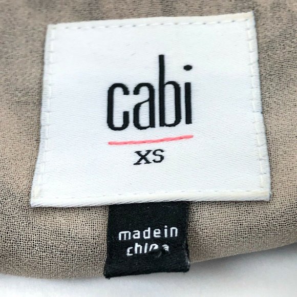 CABI Monaco Silky Lace Print Cami Tank Top #3278 Black / Cream Nude Camisole - Picture 9 of 16